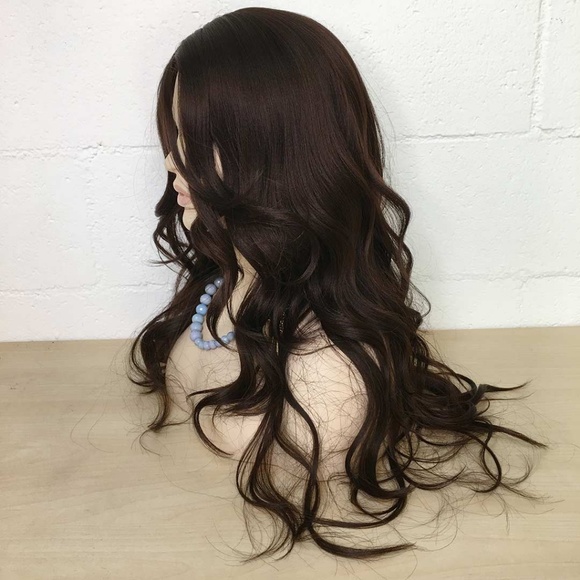 Her Wig Closet Accessories - 28" Dark Brown #4 Layered Wavy Wig | Miranda
